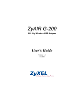 ZyXEL Communications ZyAIR G-200 User Manual