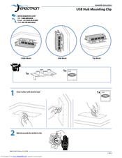 Ergotron USB Hub Mounting Clip Assembly Instructions