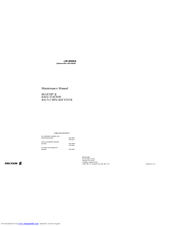 Ericsson LBI-38505A Maintenance Manual