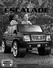 Fisher-Price CADILLAC Escalade Custom Edition Owner's Manual & Assembly Instructions