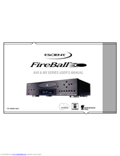 Escient FireBall MX SERIES User Manual