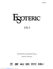Esoteric D00864200A Owner's Manual