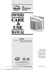 Essick Bemis 127-001 Use And Care Manual