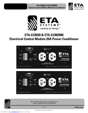 ETA Systems ETA-ECM20 Information Sheet