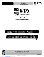 ETA Systems ETA-C15D Manual