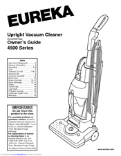 Eureka 4500 Series Owner's Manual