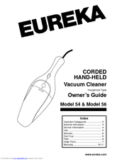 Eureka 56 Owner's Manual