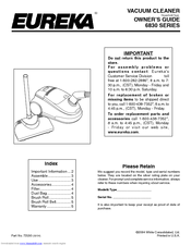 Eureka 6830 SERIES Owner's Manual