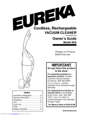 Eureka 92A Owner's Manual