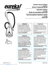Eureka 950 Series Owner's Manual