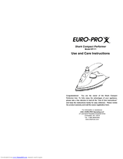 Euro-Pro EP171 Use And Care Instructions Manual