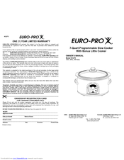 Euro-Pro KC275 Owner's Manual