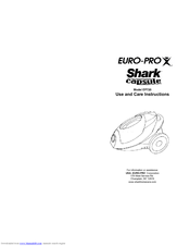 Euro-Pro Shark Capsule EP720 Use And Care Instructions Manual
