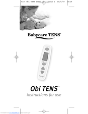 Babycare TENS Obi TENS Instructions For Use Manual