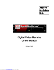 Alcorn Mcbride DVM-7400 User Manual