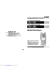 Alinco DJ-491 Instruction Manual