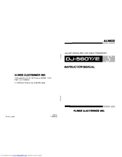Alinco DJ-560E Instruction Manual