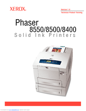 Xerox 8550YDP - Phaser Color Solid Ink Printer User Manual