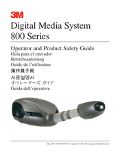 3M DMS800 - Digital Media System 800 XGA DLP Projector Operator And Product Safety Manual