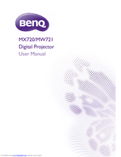 BenQ MW721 User Manual