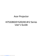 Acer E152D Series User Manual