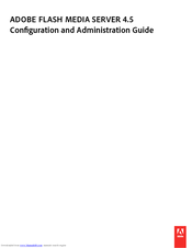 Adobe 65029121 - Flash Media Streaming Server Configuration And Administration Manual