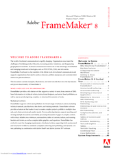 Adobe FrameMaker 8 Manual