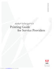 Adobe 718659340025 - InDesign CS - PC Printing Manual