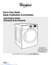 Whirlpool WEL98 Use And Care Manual