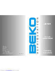 Beko LB521 Operating Instructions Manual