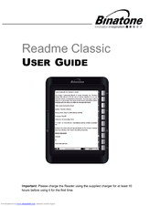 Binatone ReadMe Classic User Manual
