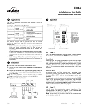 Aube Technologies TI044 Installation And User Manual