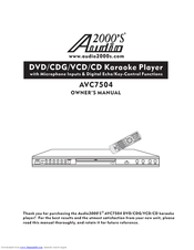 Audio2000's AVC7504 Owner's Manual