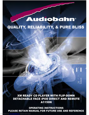 AudioBahn A1150N Operating Instructions Manual