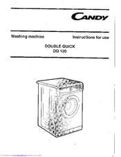 Candy DQ 120 Instructions For Use Manual