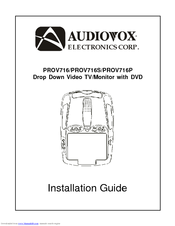 Audiovox PROV716 Installation Manual