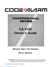 Code Alarm CA 5150 Owner's Manual