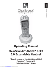 ClearSounds A600E Operating Manual