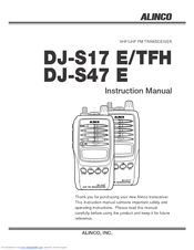 Alinco DJ-S47 E Instruction Manual