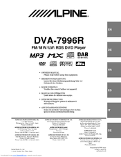 Alpine DVA-7996R Owner's Manual