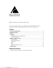 Altigen MultiSite Configurator Configuration Manual