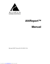 Altigen AltiReport Manual