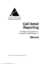 Altigen CDR Search 5.1 Manual