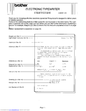 Brother AX24 User Manual