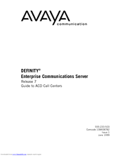 Avaya DEFINITY 7 Manual