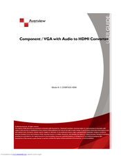 Avenview C-COMPVGA-HDM User Manual