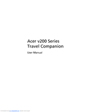 Acer v200 Series Travel Companion User Manual