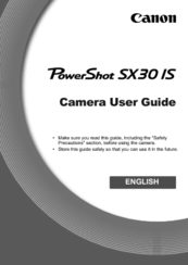 Canon PowerShot SX30 IS User Manual