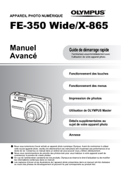 Olympus FE 350 - Wide Digital Camera Manuel