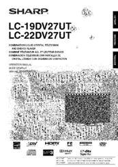 Sharp AQUOS LC-22DV27U Operation Manual